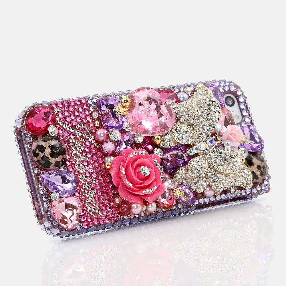 Purple Butterfly Wonderland Personalized Name & Initials Design (style PN_1067)