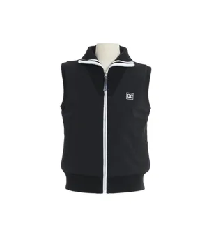 Q.C PLAY: Lightweight Wellon Padded Knit Vest - Black