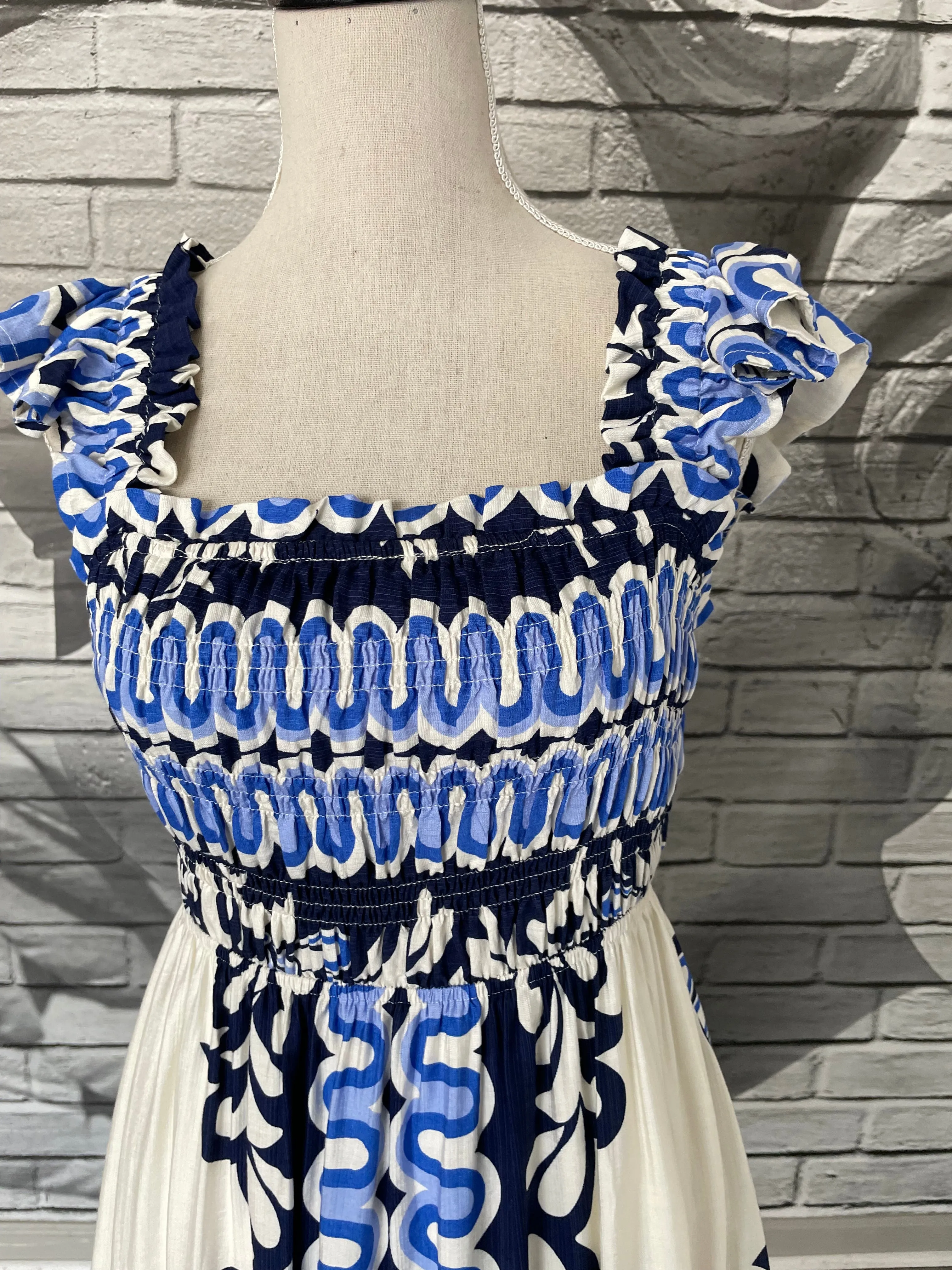 Quinn Midi Dress in Ocean