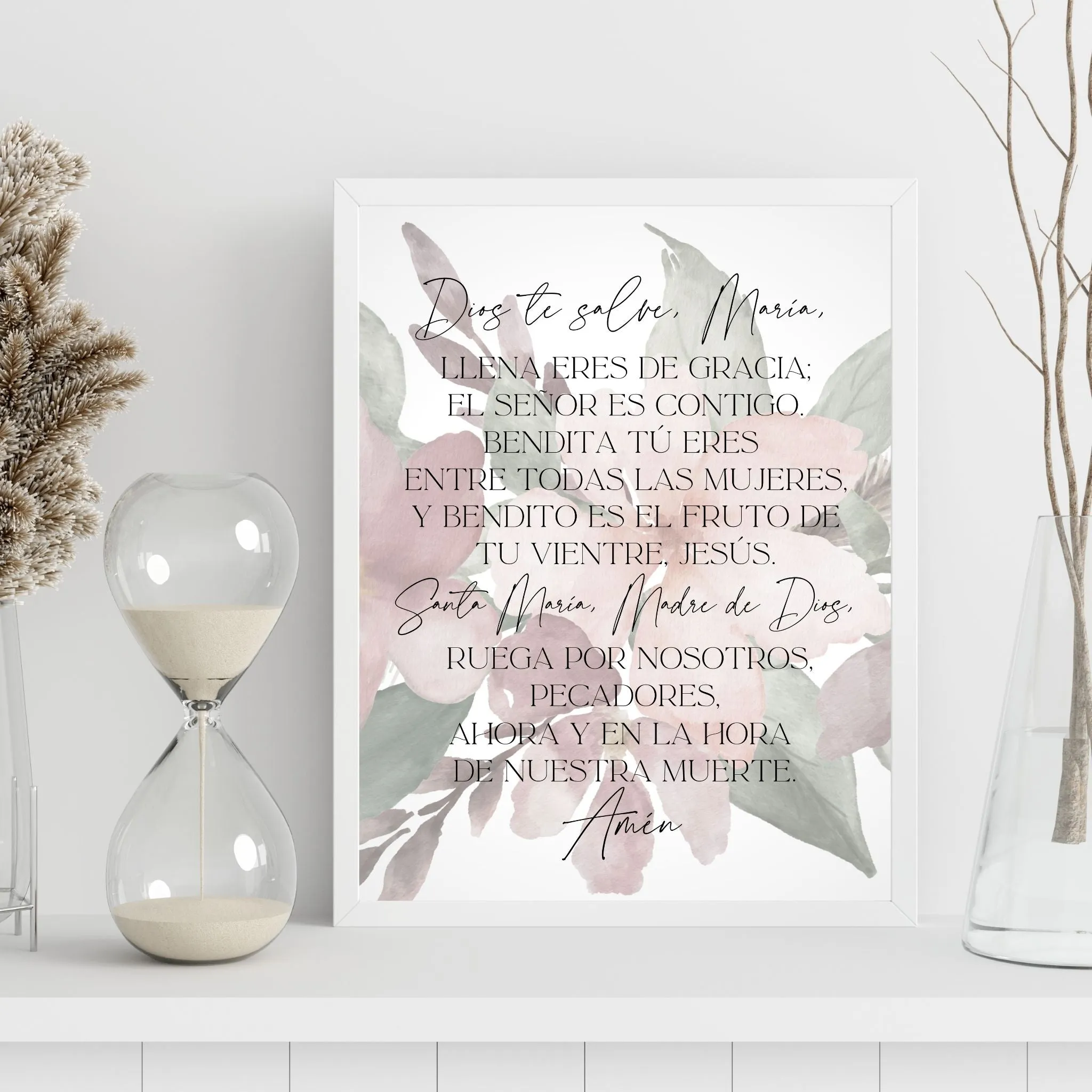 "Dios Te Salve Maria" Printable Wall Art