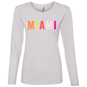 "Miami" Ladies' Lightweight LS T-Shirt