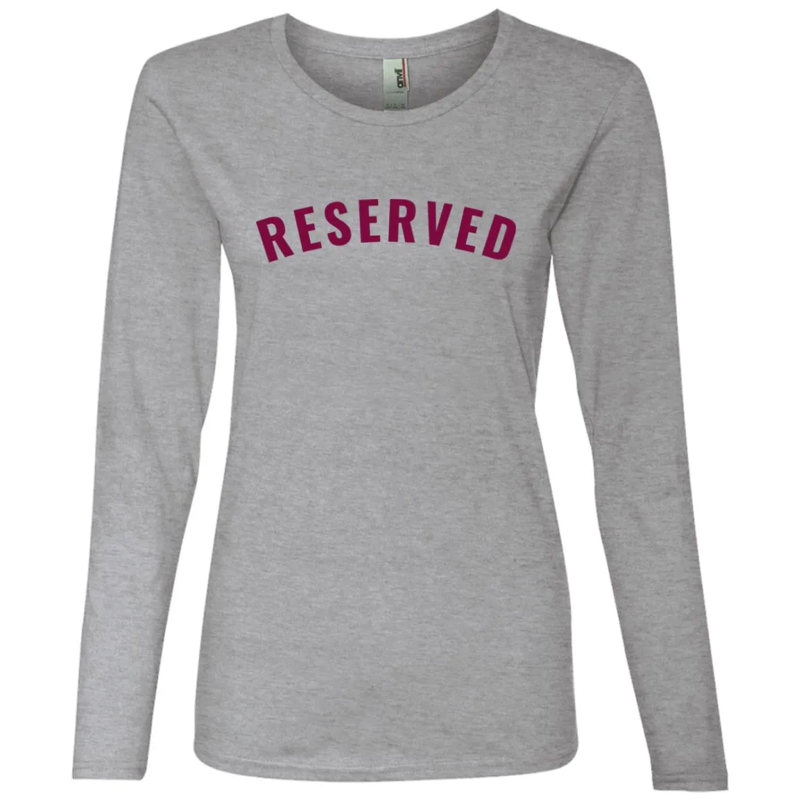 "Reserved" Ladies Lightweight LS T-Shirt