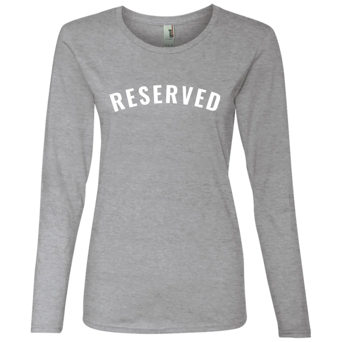 "Reserved" Ladies Lightweight LS T-Shirt