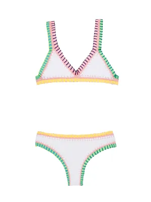 Rainbow Embroidered Bikini