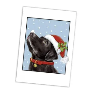 Retro Santa Labrador Christmas Cards