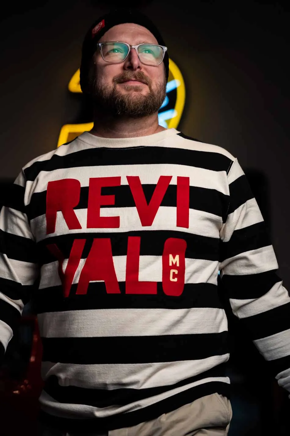 Revival MC Rugby Shirt - Black