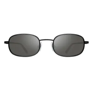 Revo Unisex COBRA  Glass Lens Polarized Sunglasses - Satin Black/Smoky Green