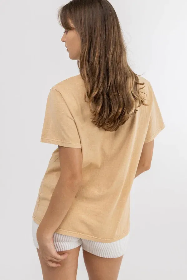 RHYTHM LA VIE BOYFRIEND TEE MOCHA
