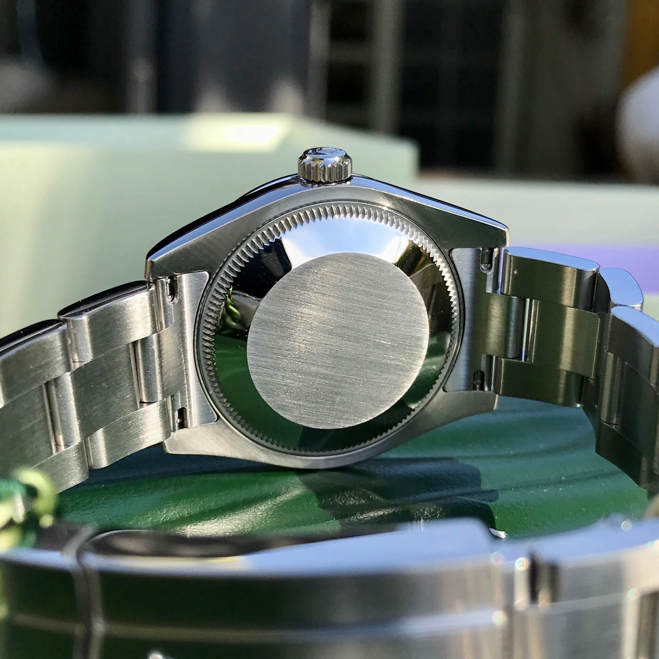 Rolex Oyster Perpetual 177200 White Arabic Numerals Stainless Steel Ladies Scrambled Serial Wristwatch