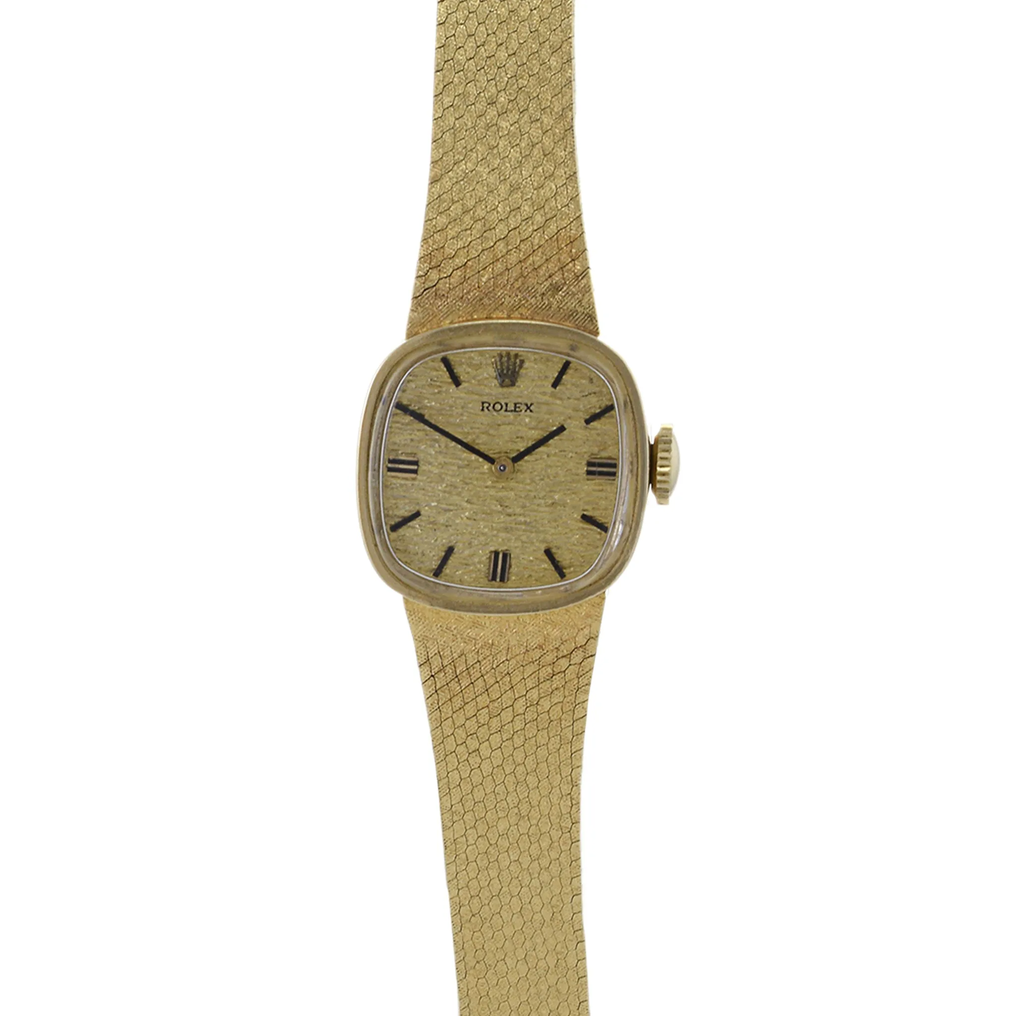 Rolex Women's 14K Gold Integrated Bracelet Manual Wind