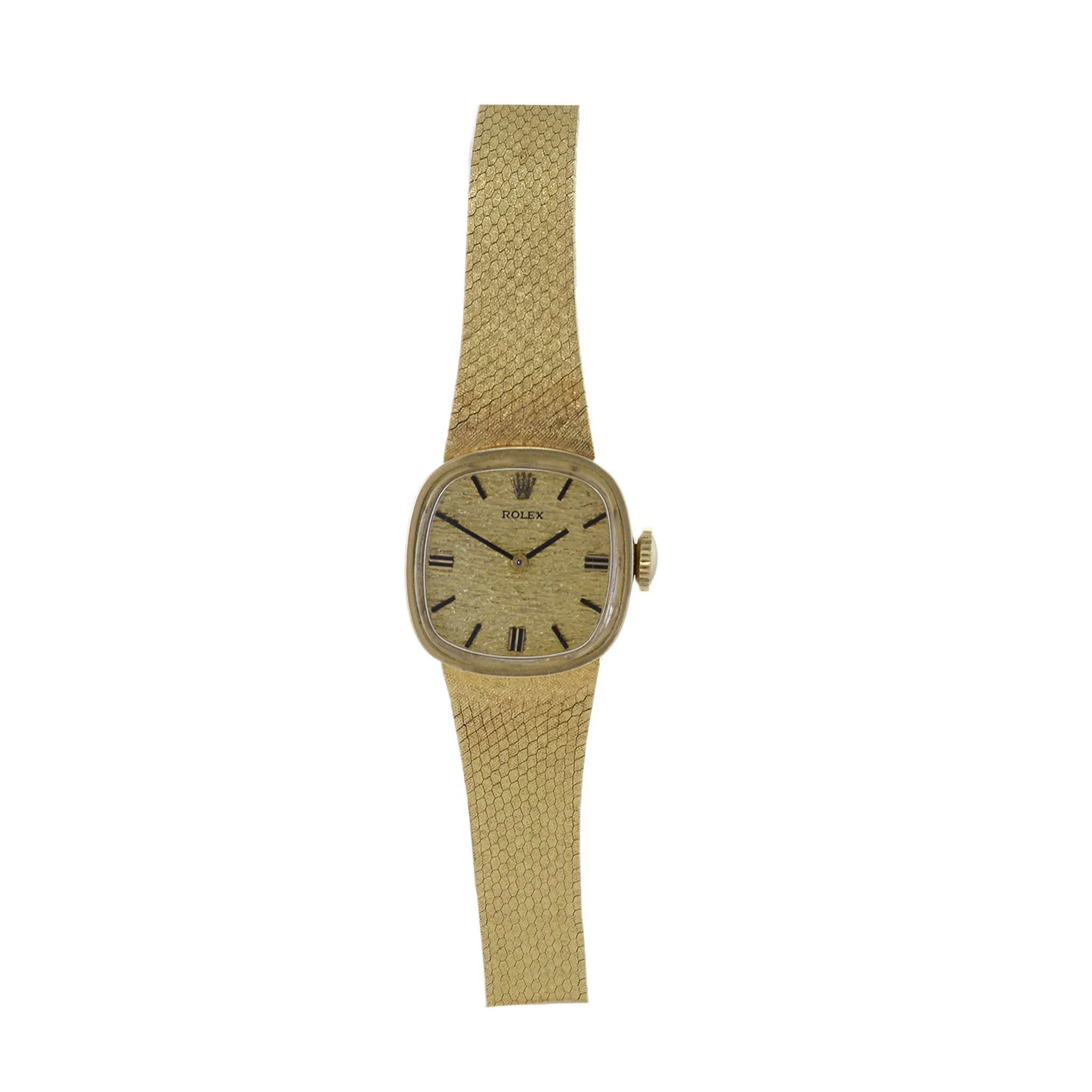 Rolex Women's 14K Gold Integrated Bracelet Manual Wind