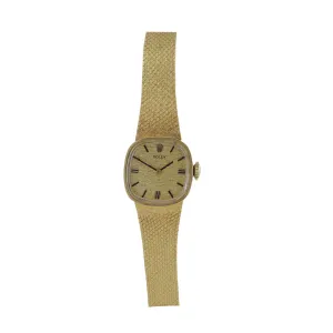 Rolex Women's 14K Gold Integrated Bracelet Manual Wind