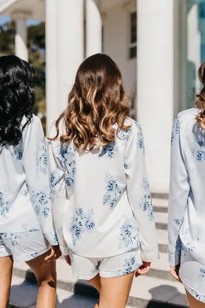 Romi Bleu De Fleur Printed PJ Set