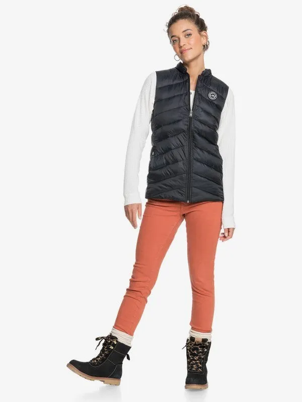 Roxy Womens Coast Road WaterResistant Lightweight Packable Padded Vest