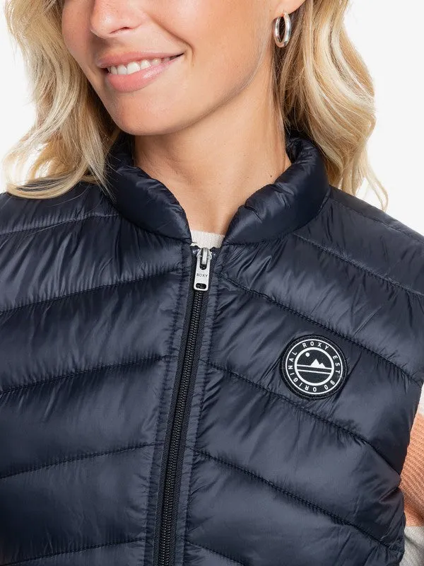 Roxy Womens Coast Road WaterResistant Lightweight Packable Padded Vest