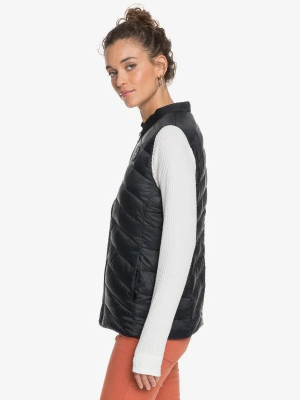 Roxy Womens Coast Road WaterResistant Lightweight Packable Padded Vest