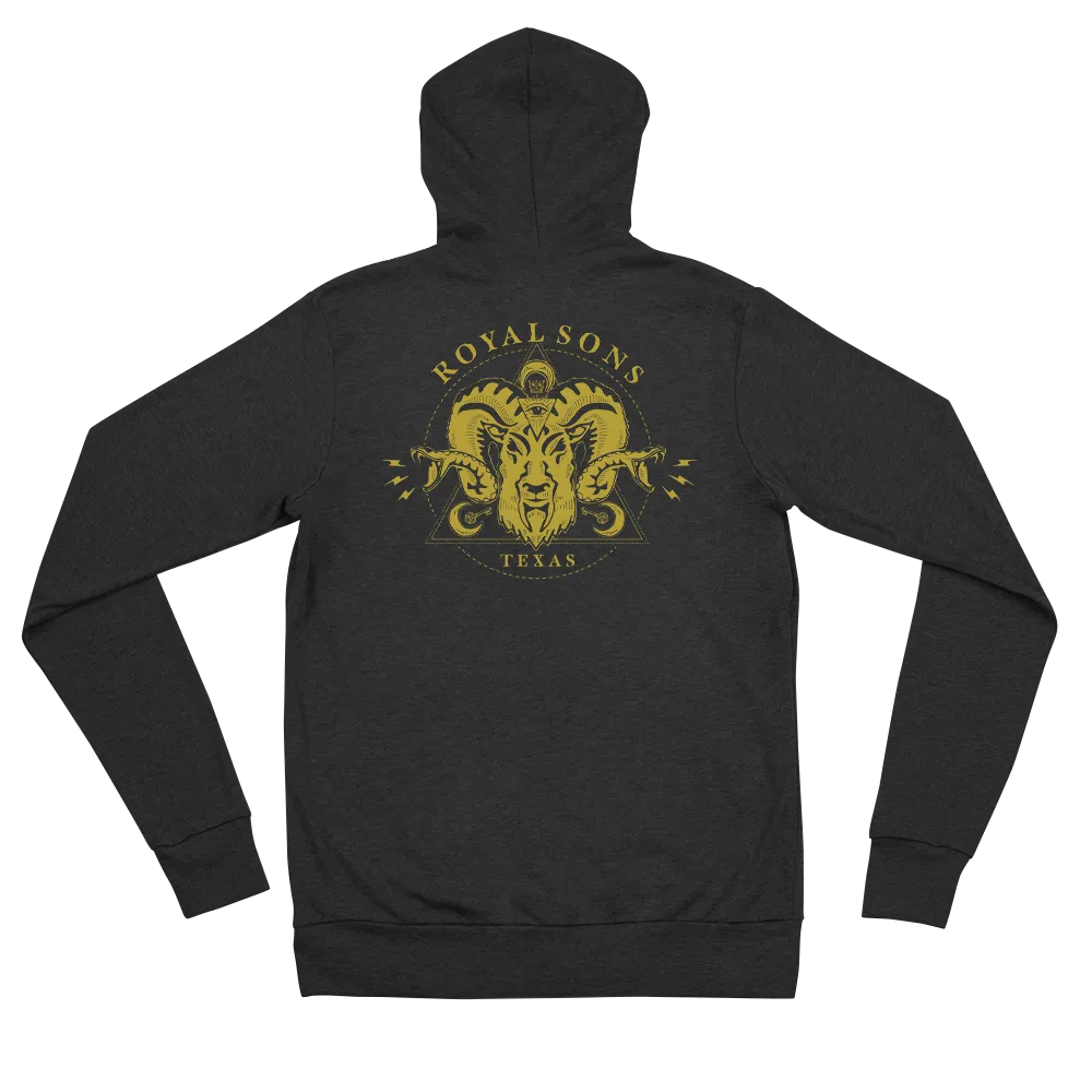 Royal Sons - Unisex Rattle Ram Hoodie - Gold