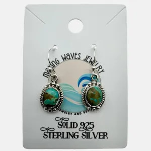 Royston Turquoise Solid 925 Sterling Silver Earrings
