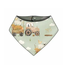 Sage Farmride Dribble Bib - Bamboo Lined
