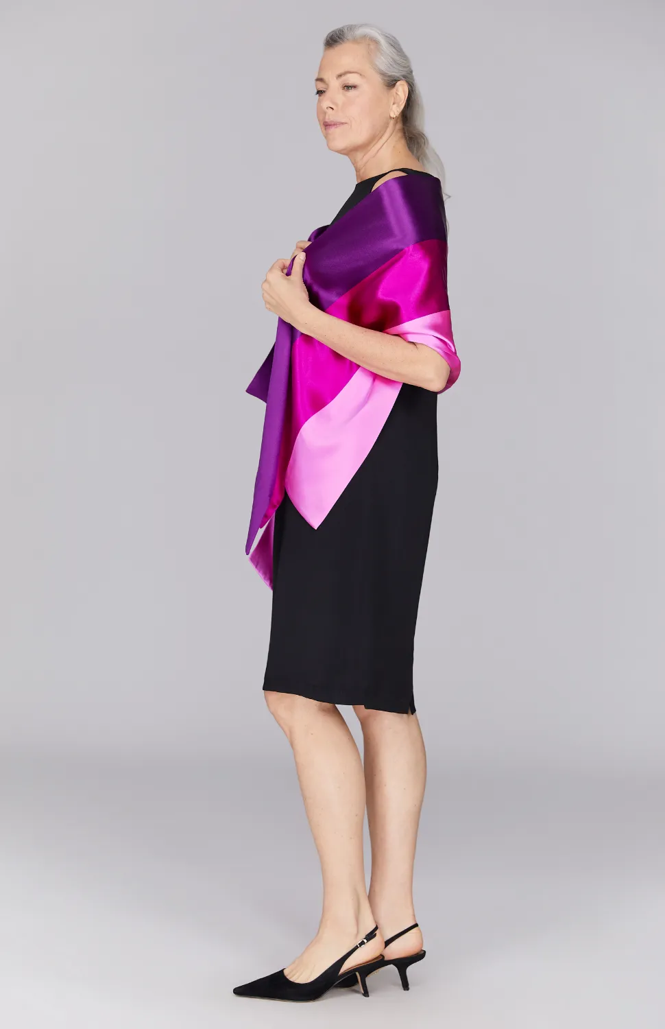 Satin Banded Shawl