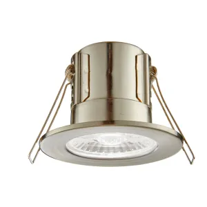 Saxby 73788 ShieldECO 500 IP65 5W Satin nickel effect plate & clear acrylic 5W LED module (SMD 2835) Cool White