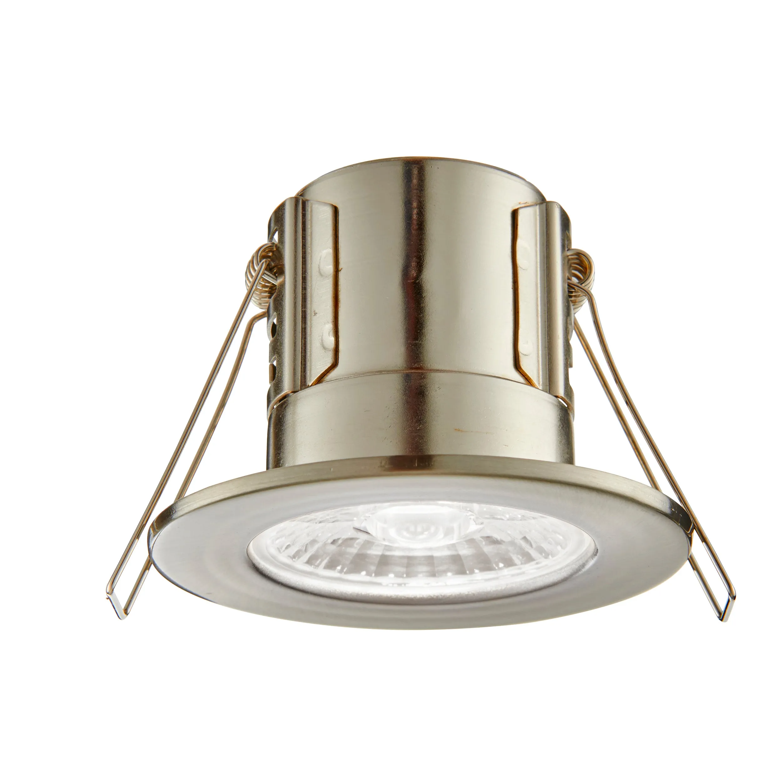 Saxby 73788 ShieldECO 500 IP65 5W Satin nickel effect plate & clear acrylic 5W LED module (SMD 2835) Cool White