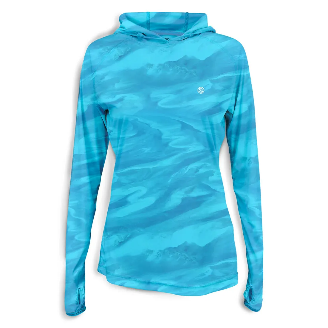 Scales Bahamas Current Womens Hooded Performance - Aqua