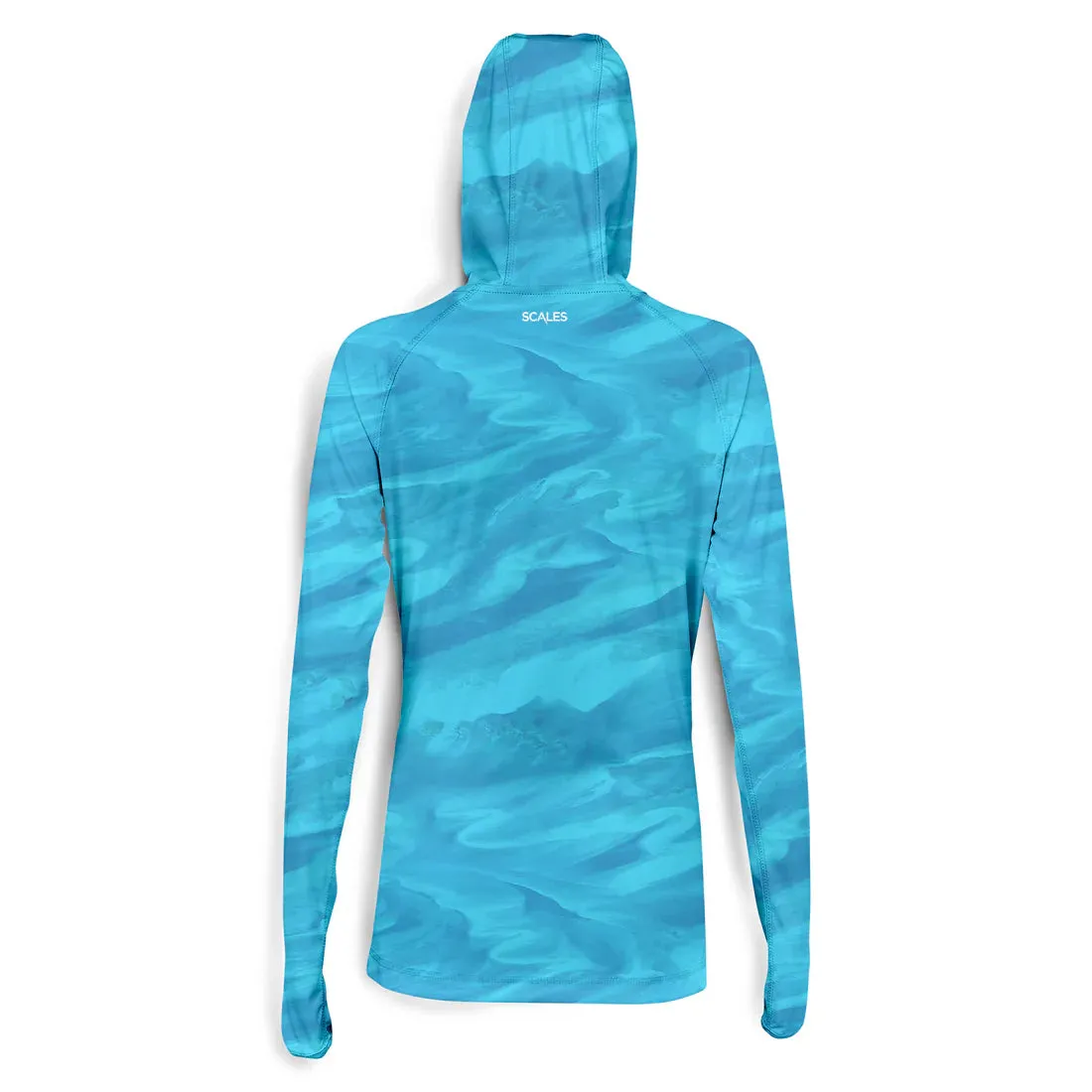 Scales Bahamas Current Womens Hooded Performance - Aqua