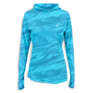 Scales Bahamas Current Womens Hooded Performance - Aqua