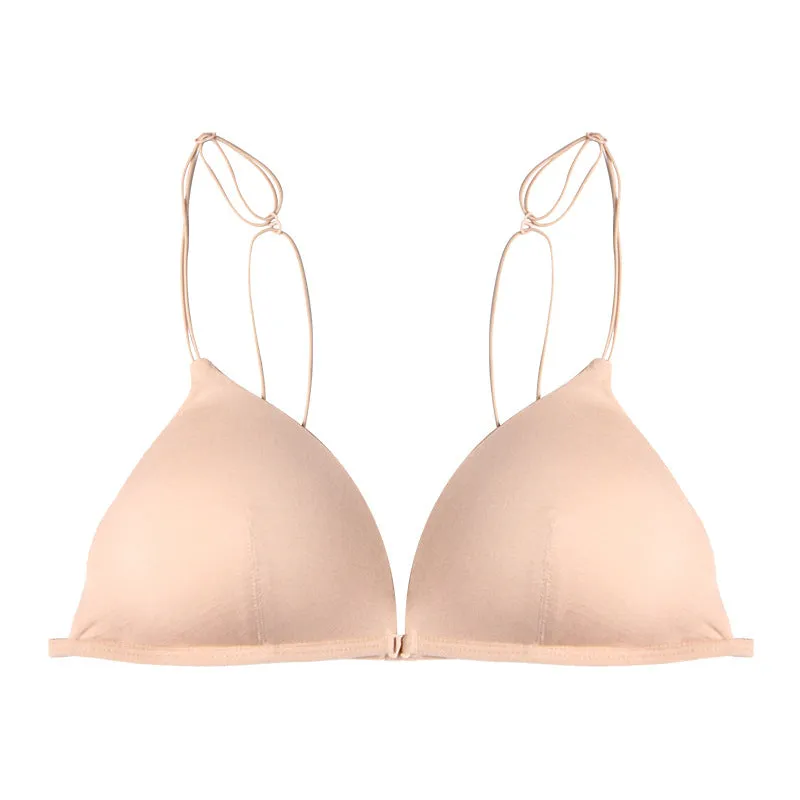 Sexy Triangle Cup Front Buckle Wireless bras