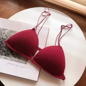 Sexy Triangle Cup Front Buckle Wireless bras