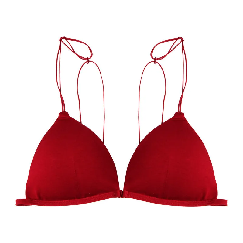Sexy Triangle Cup Front Buckle Wireless bras