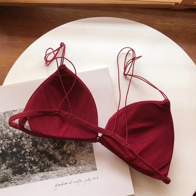Sexy Triangle Cup Front Buckle Wireless bras
