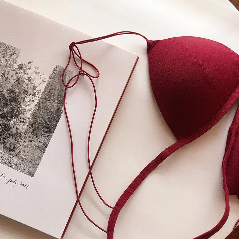 Sexy Triangle Cup Front Buckle Wireless bras