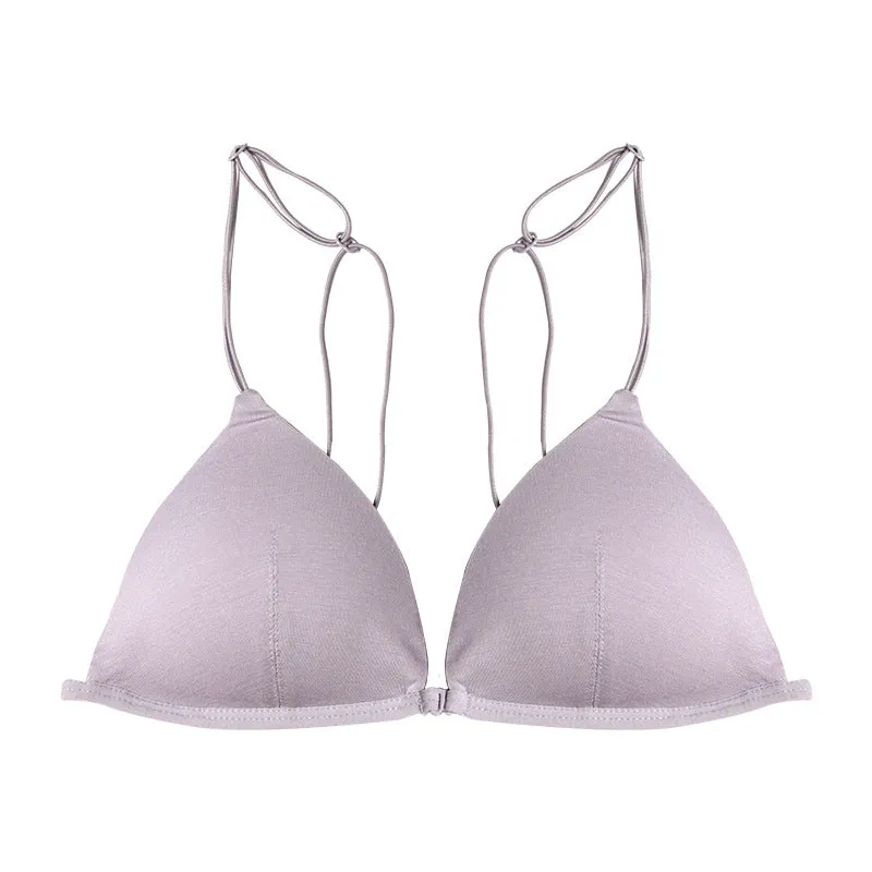 Sexy Triangle Cup Front Buckle Wireless bras