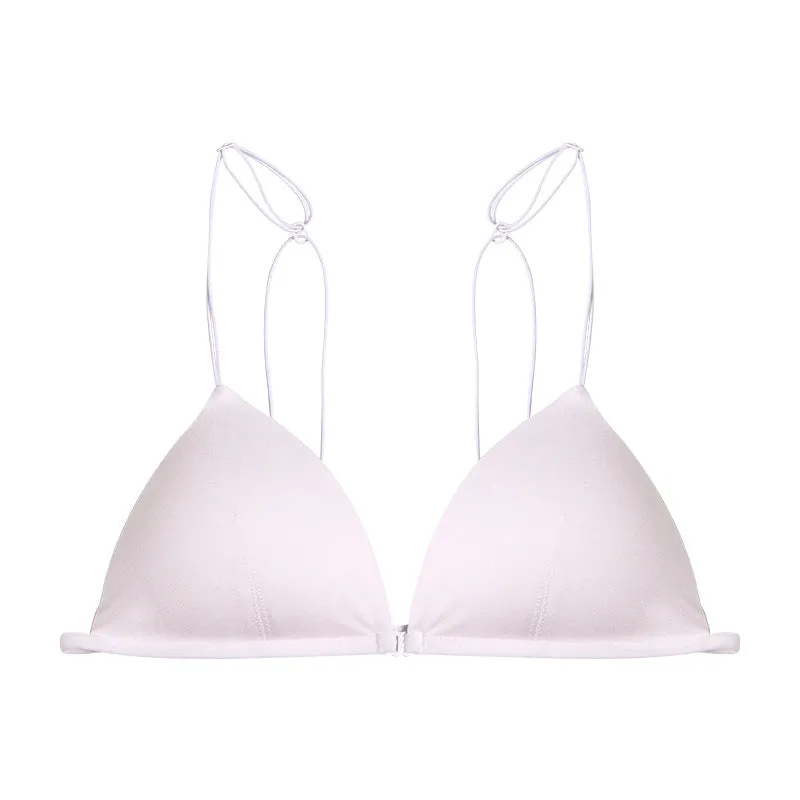 Sexy Triangle Cup Front Buckle Wireless bras