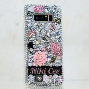Silver Crown Personalized Name & Initials Design (style PN_1053)
