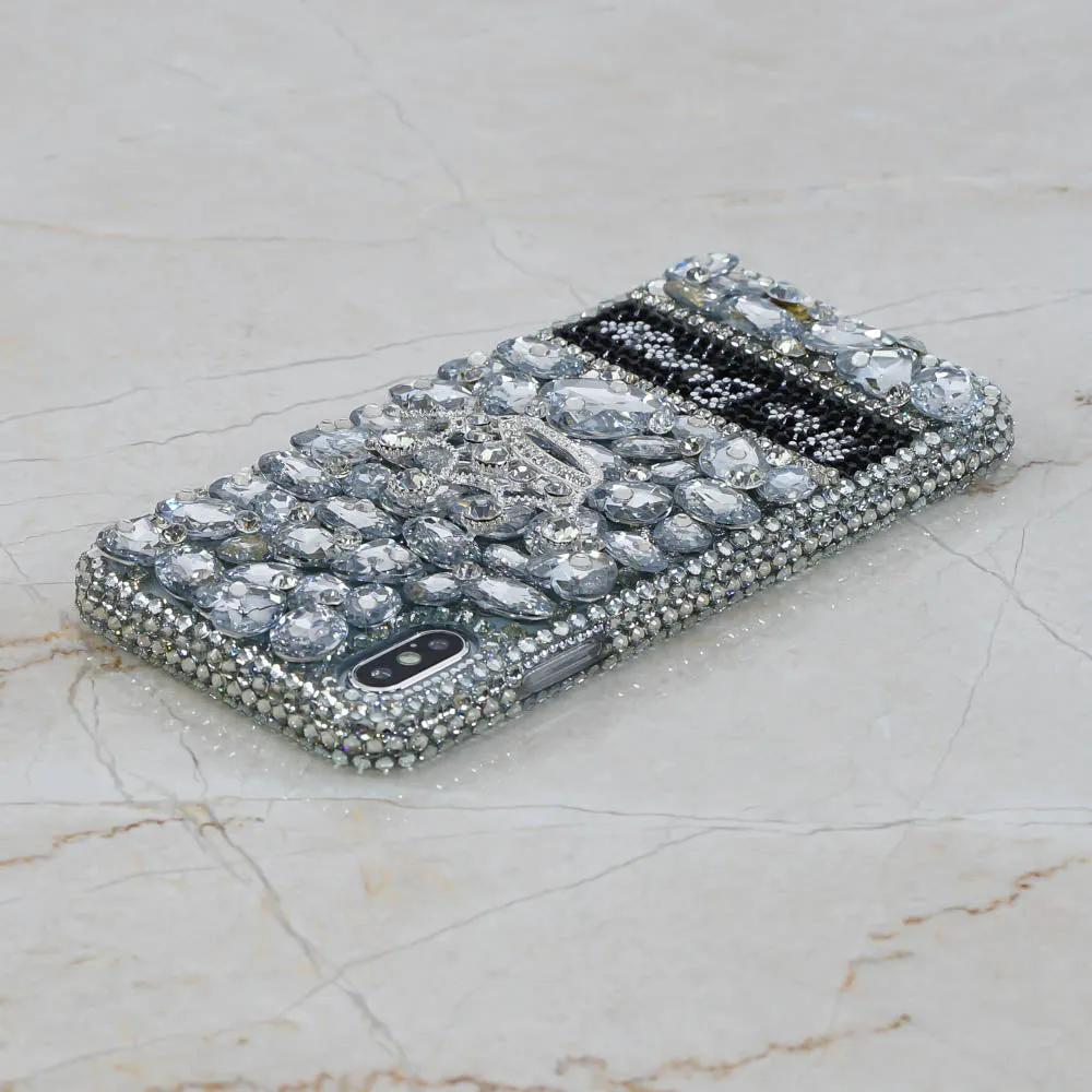 Silver Crown Personalized Name & Initials Design (style PN_1069)