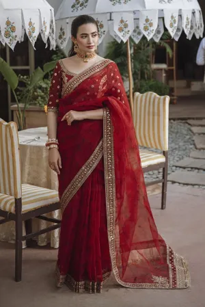 SM-06 | Qalamkar Shadmani Luxury Formals Collection 2021 | Unstitched Embroidered Organza Suits