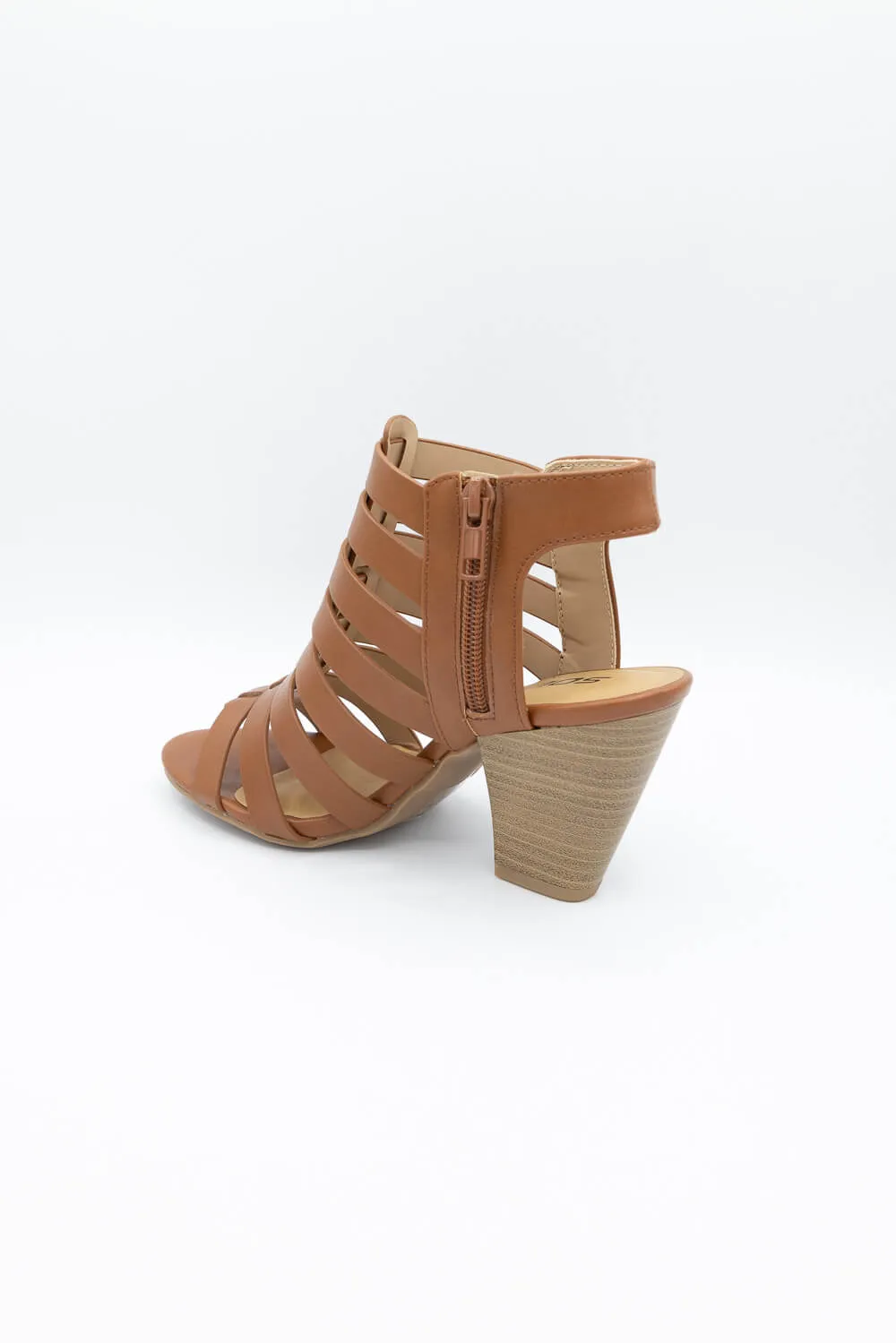 Soda Molten Cone Heels for Women in Tan | MOLTEN-S MID TAN