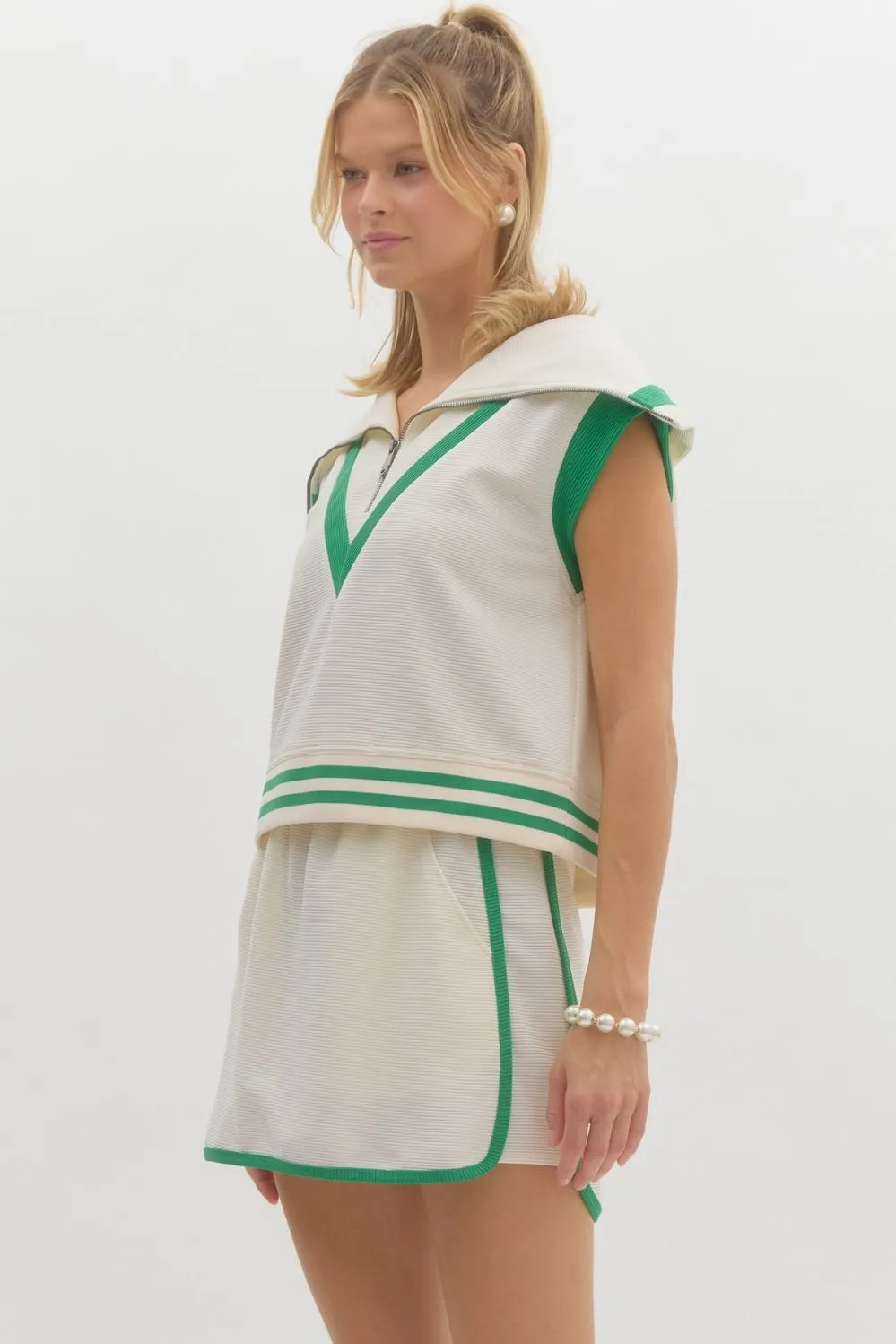 Solid Jersery Cap Sleeve Pullover Top