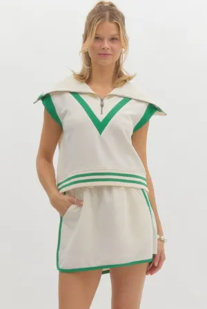Solid Jersery Cap Sleeve Pullover Top