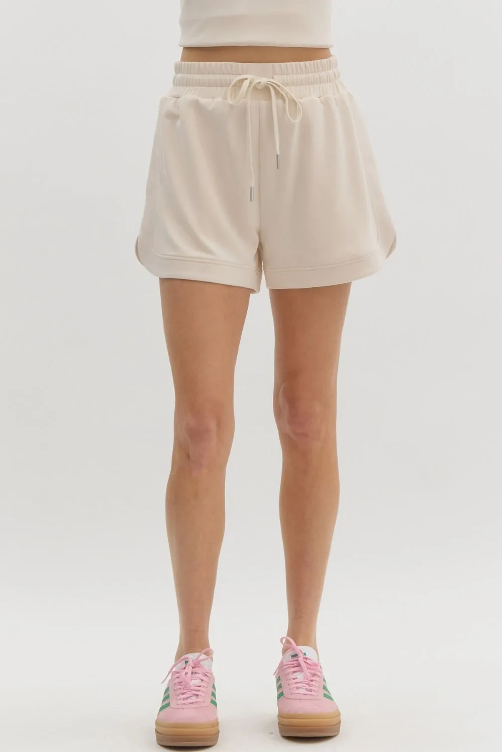 Solid Jersey Knit Shorts