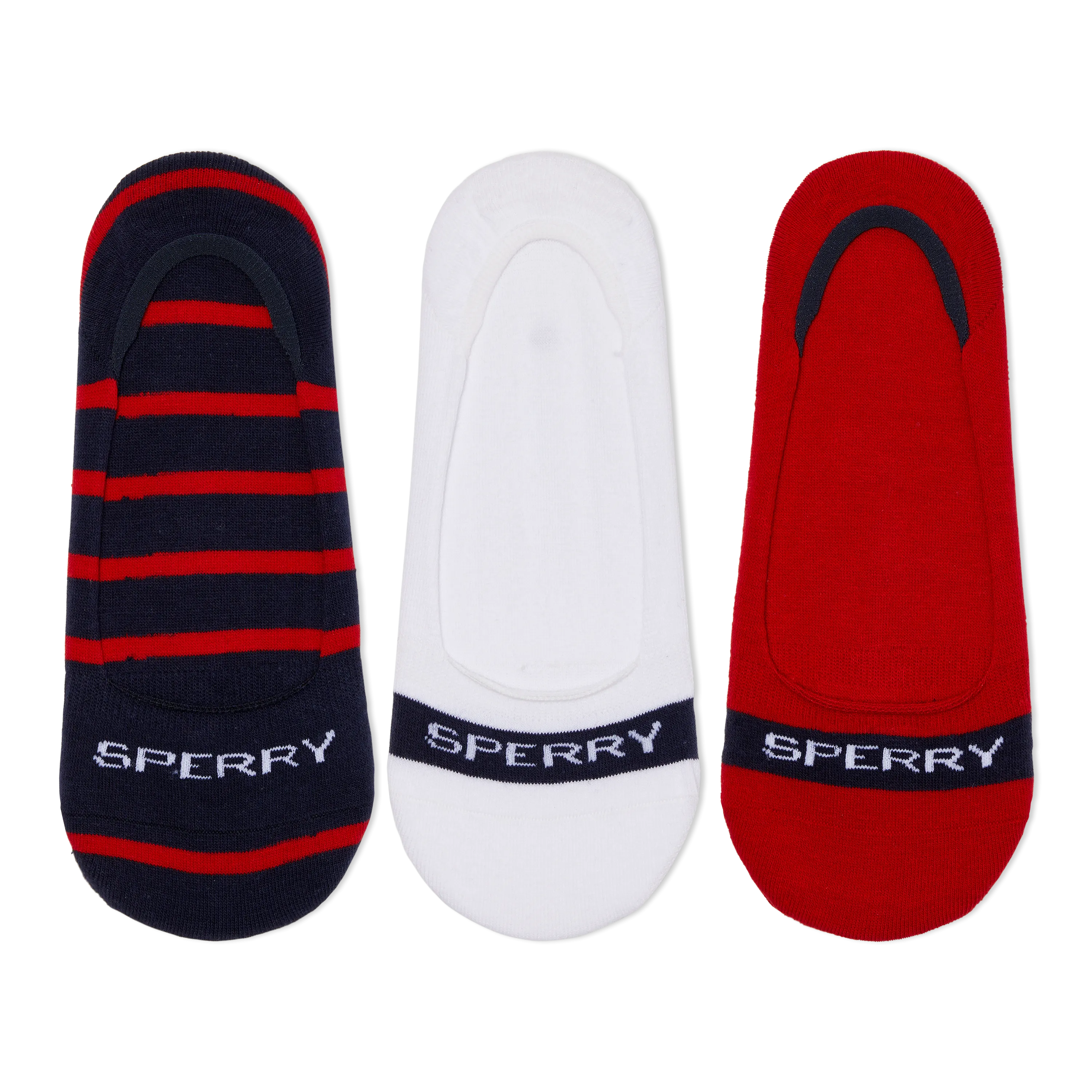 Sperry Women's Signature Stripe Liner 3-Pair Socks