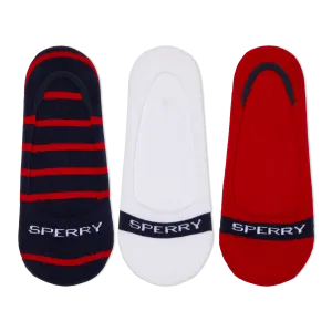 Sperry Women's Signature Stripe Liner 3-Pair Socks