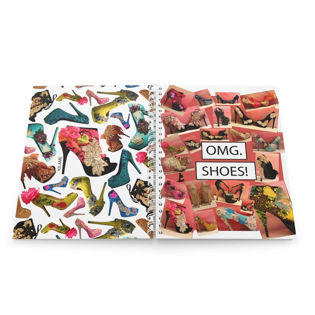 Spiral Notebook 'OMG. Shoes!'