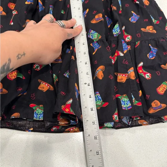 Square Up Fashion INC Vintage Western Cowboy Skirt Square Dancing sz XS