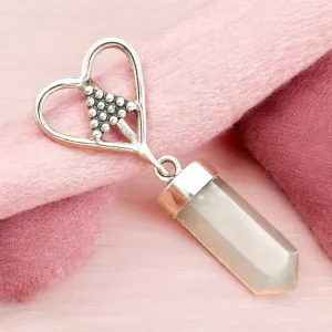 Srilankan Moonstone point Solid 925 Sterling Silver Pendant