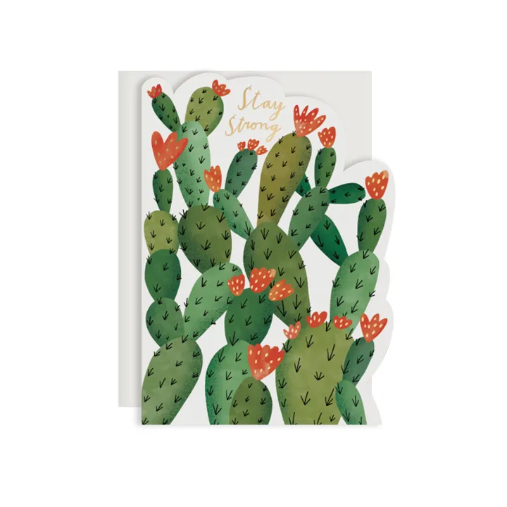 Stay Strong Cactus Card