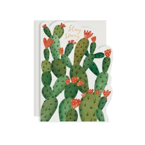 Stay Strong Cactus Card